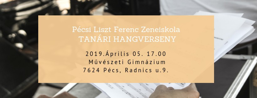 032 Pécsi Liszt Ferenc Zeneiskola Tanári hangverseny2019