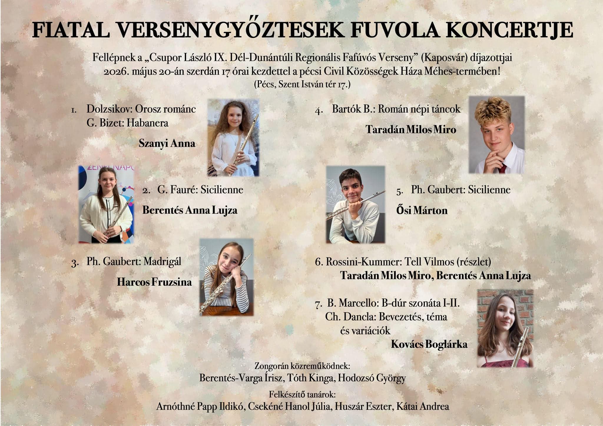 3 Fiatal versenygyőztesek koncertje